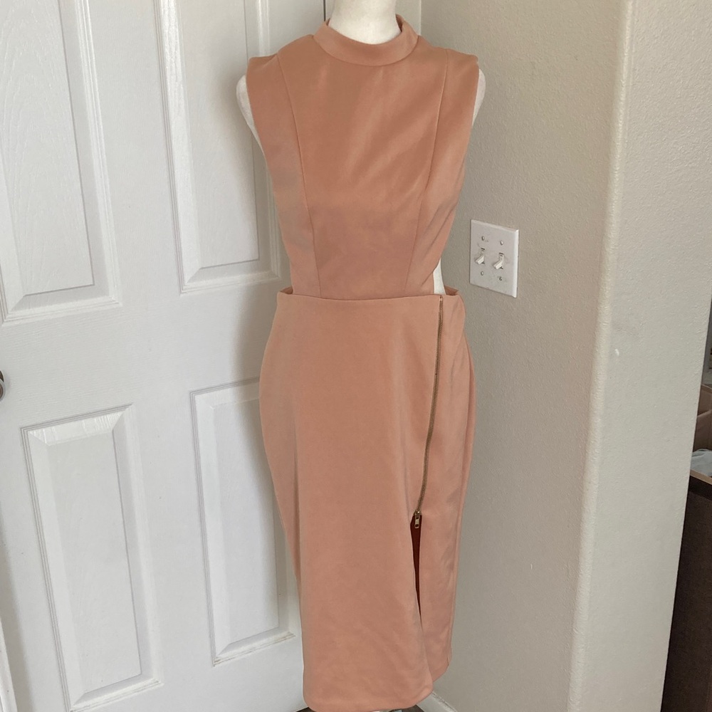 Asos Dusty Pink Sleeveless Dress Sz 8
